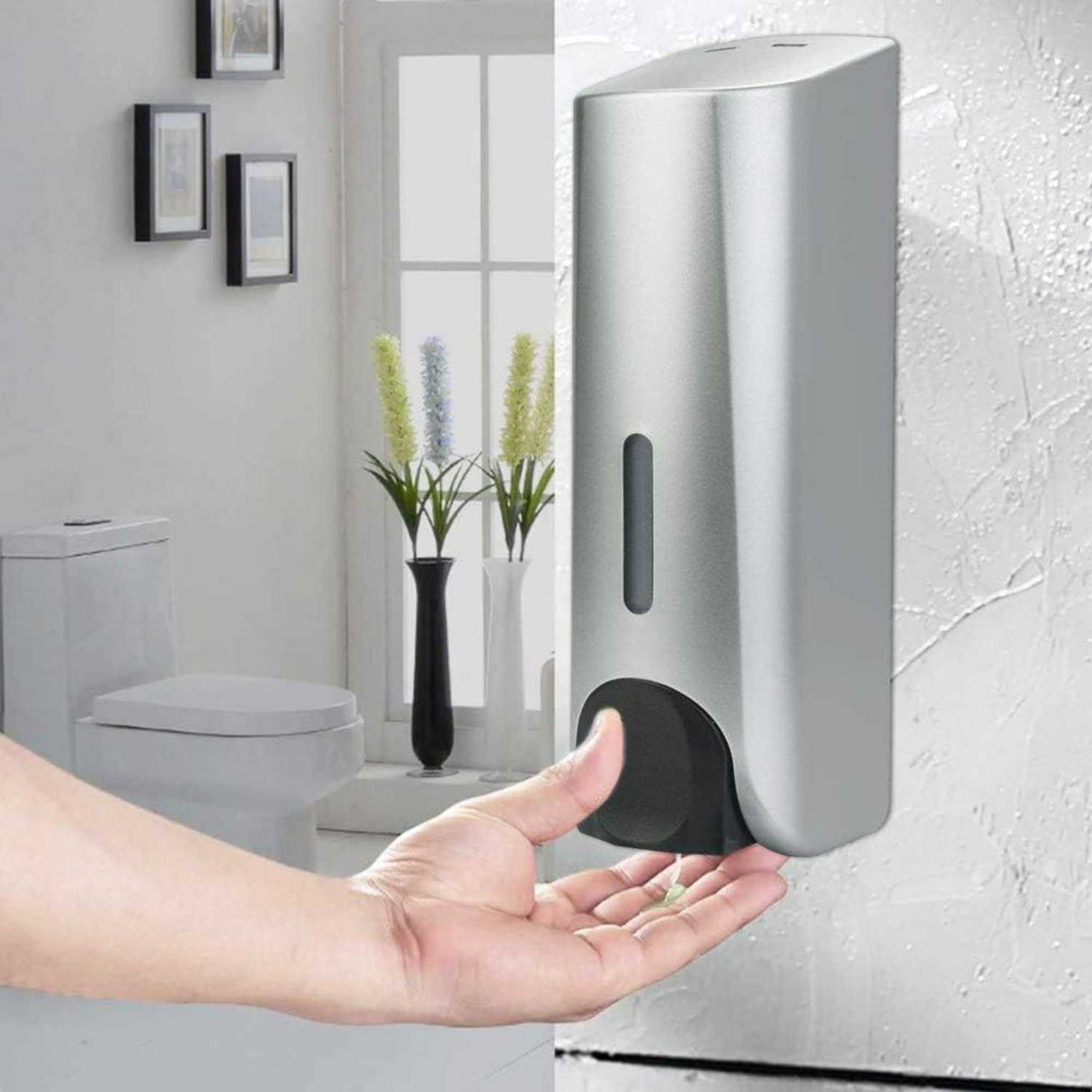 Dispensador de Jabón Cromado 300 ml | Dosificador Elegante para Baño y Cocina