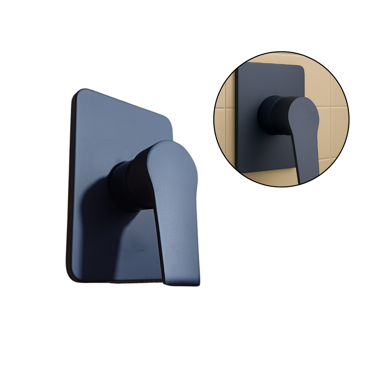 Grifería / Mezclador Para Ducha Negro Mate Doble Temperatura