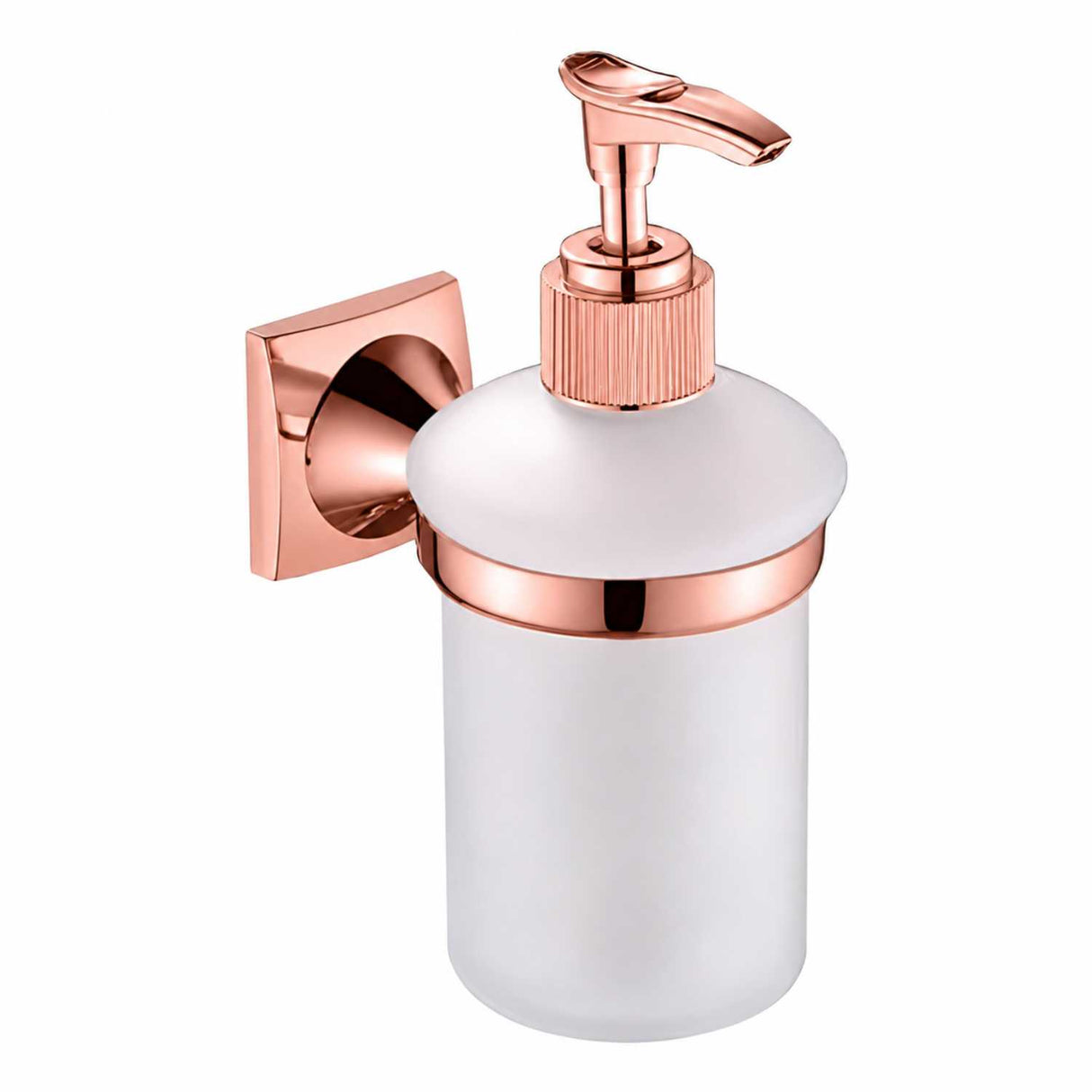 Juego de Accesorios de Baño Lujo Oro Rosa 6 Piezas con Toallero, Portarrollos y Jabonera