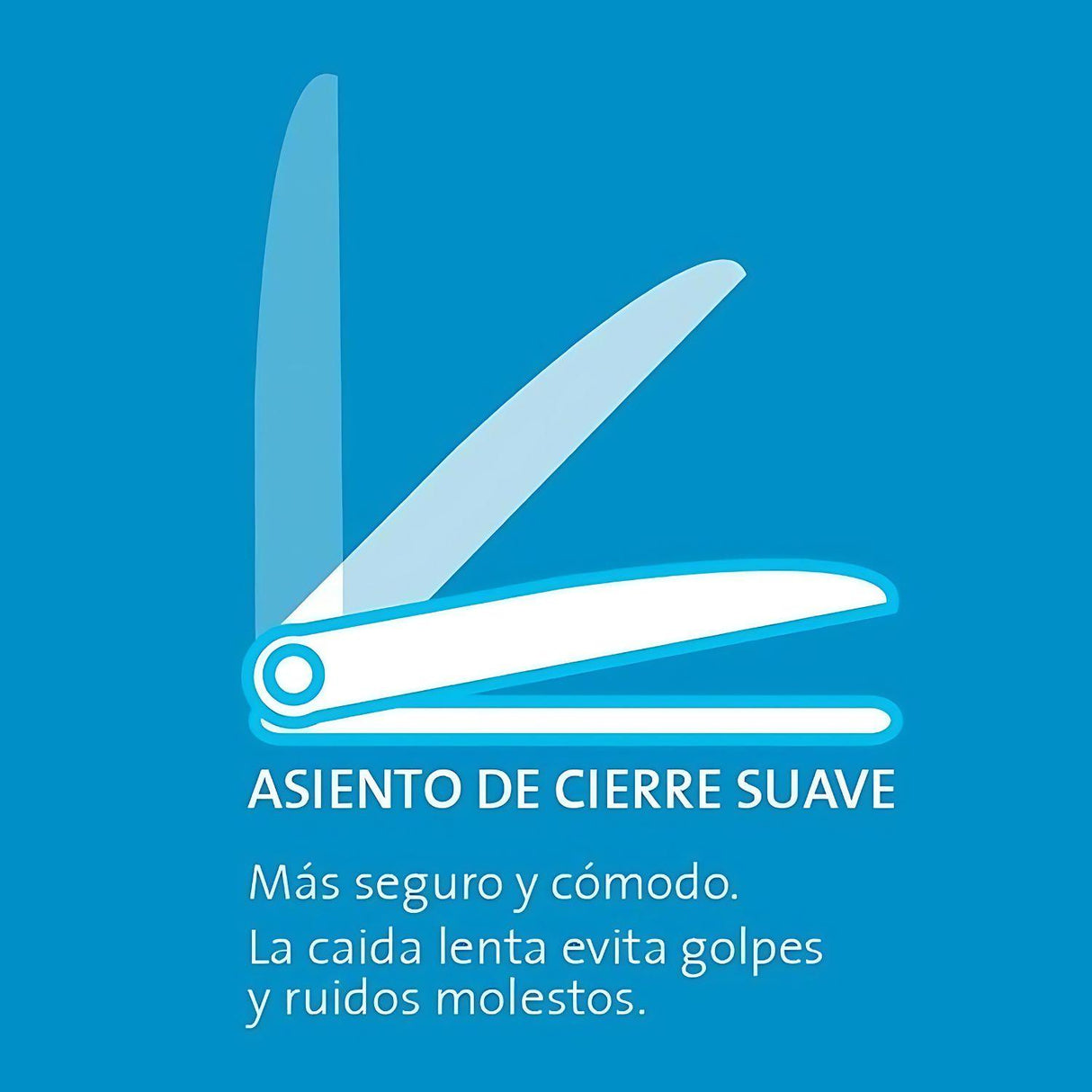 Asiento Sanitario Redondo Caída Lenta Lujo Universal