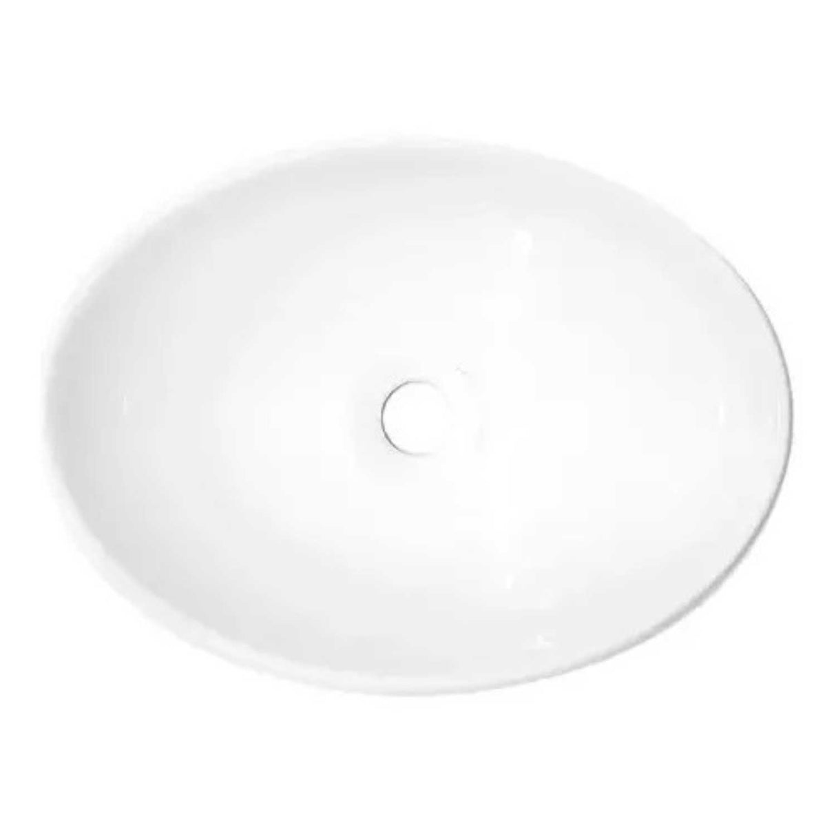Lavamanos Sobreponer Ovalado Blanco Deluxe 42 cm (largo) x 30 cm (ancho) x 15.5 cm (alto)