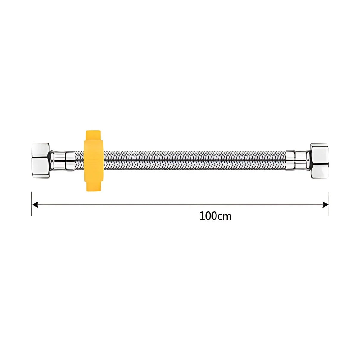 Acople Flexométrico 1/2"x1/2" Acero Inoxidable 1 Metro