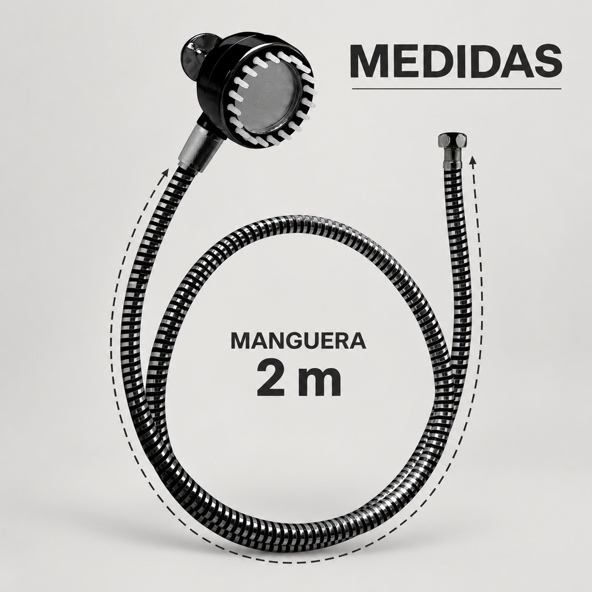 Medida de la manguera de PVC: 2 m