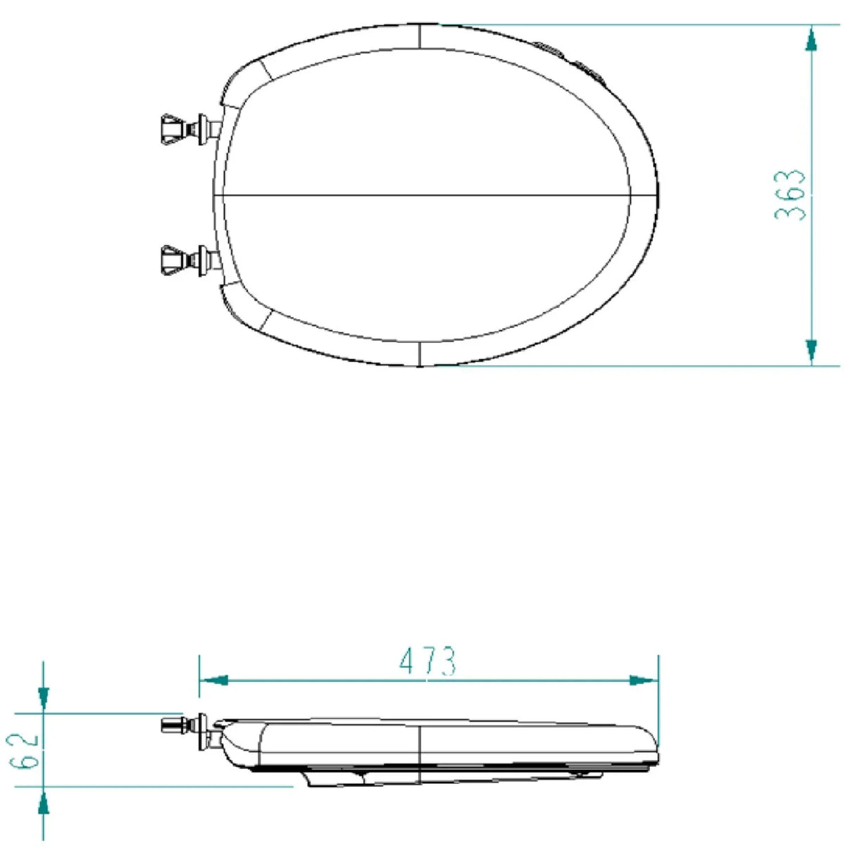 Tapa Asiento Sanitario Versatile Corona Alongado y Redondo