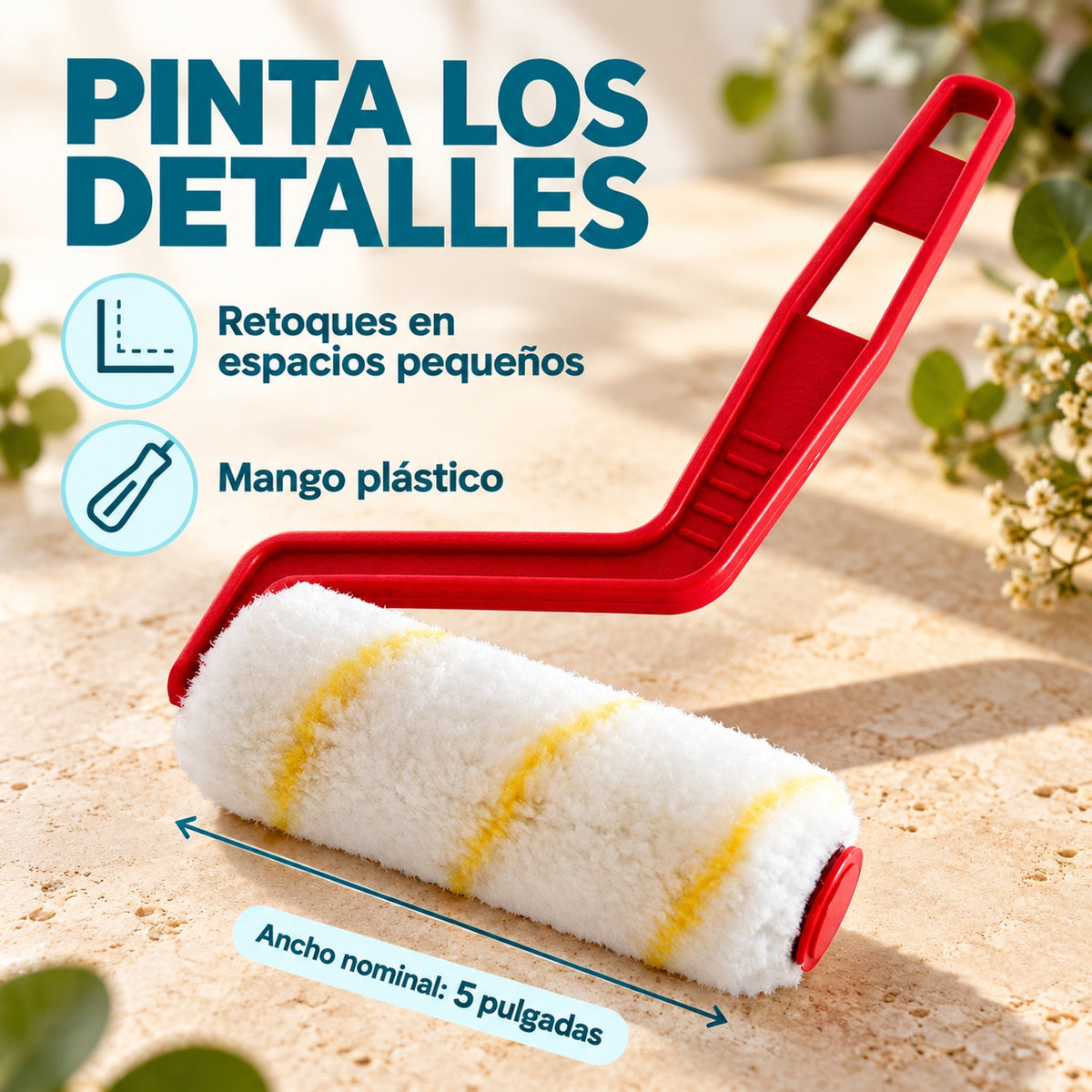 Minirodillo De 5 Pulgadas — características y ancho nominal