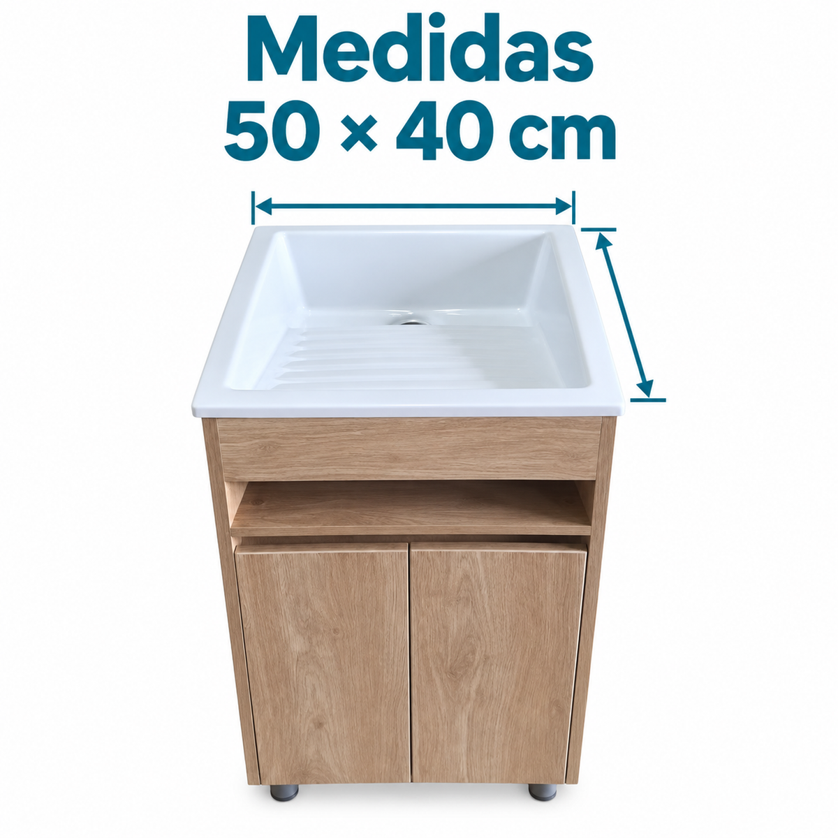 Combo Mueble Con Lavadero 50 X 40 Cm - medidas