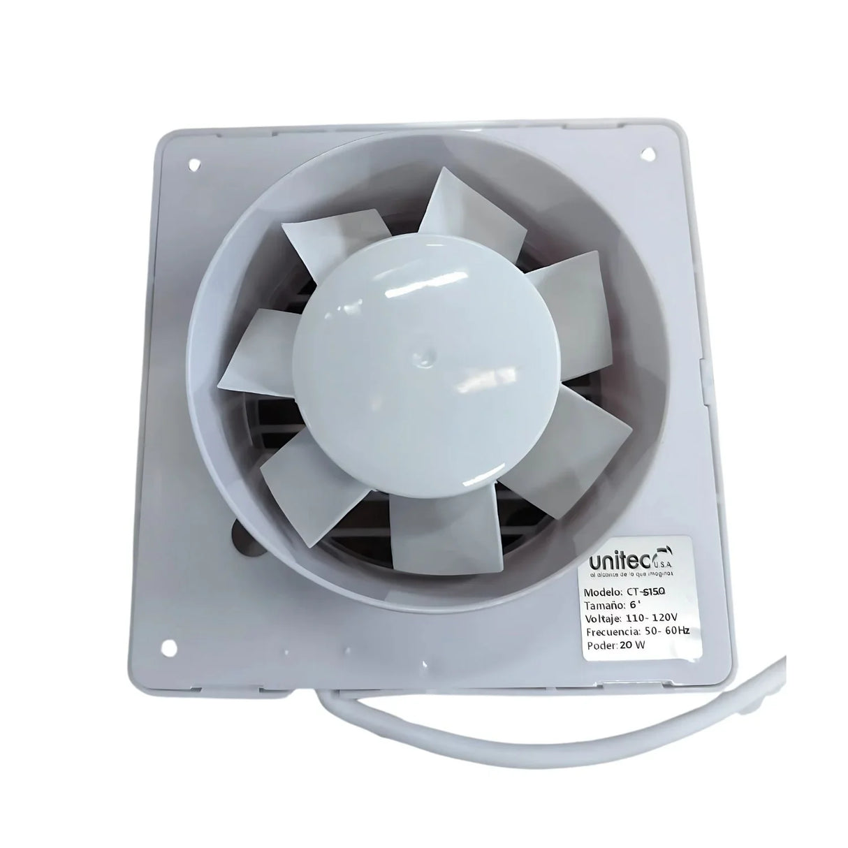 Extractor de Aire 6” con Certificado RETIE