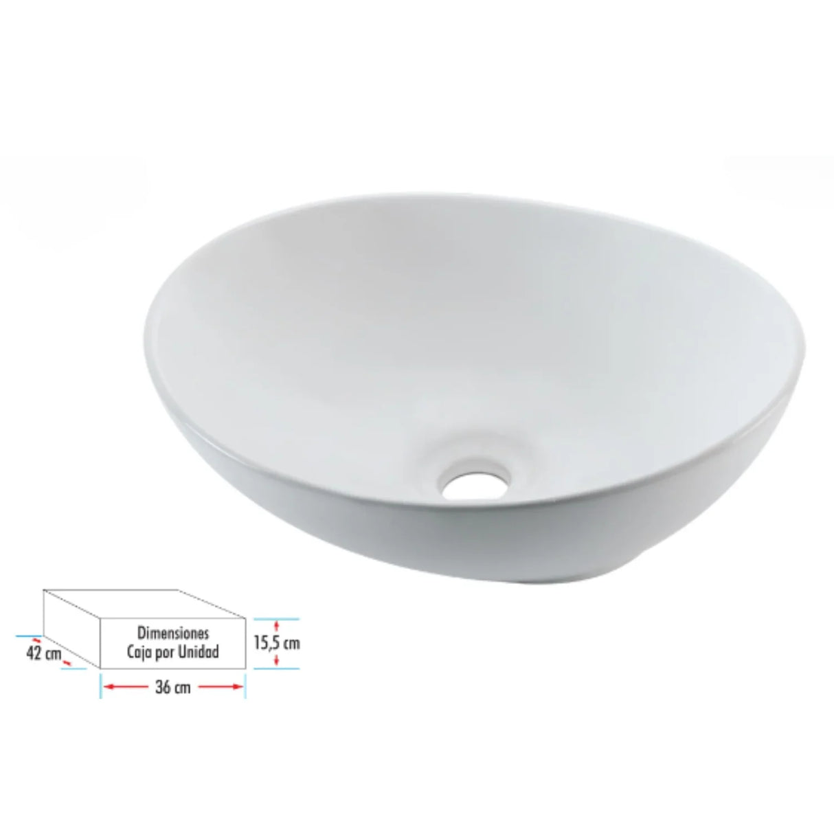 Lavamanos Canoa 41X33,5X14