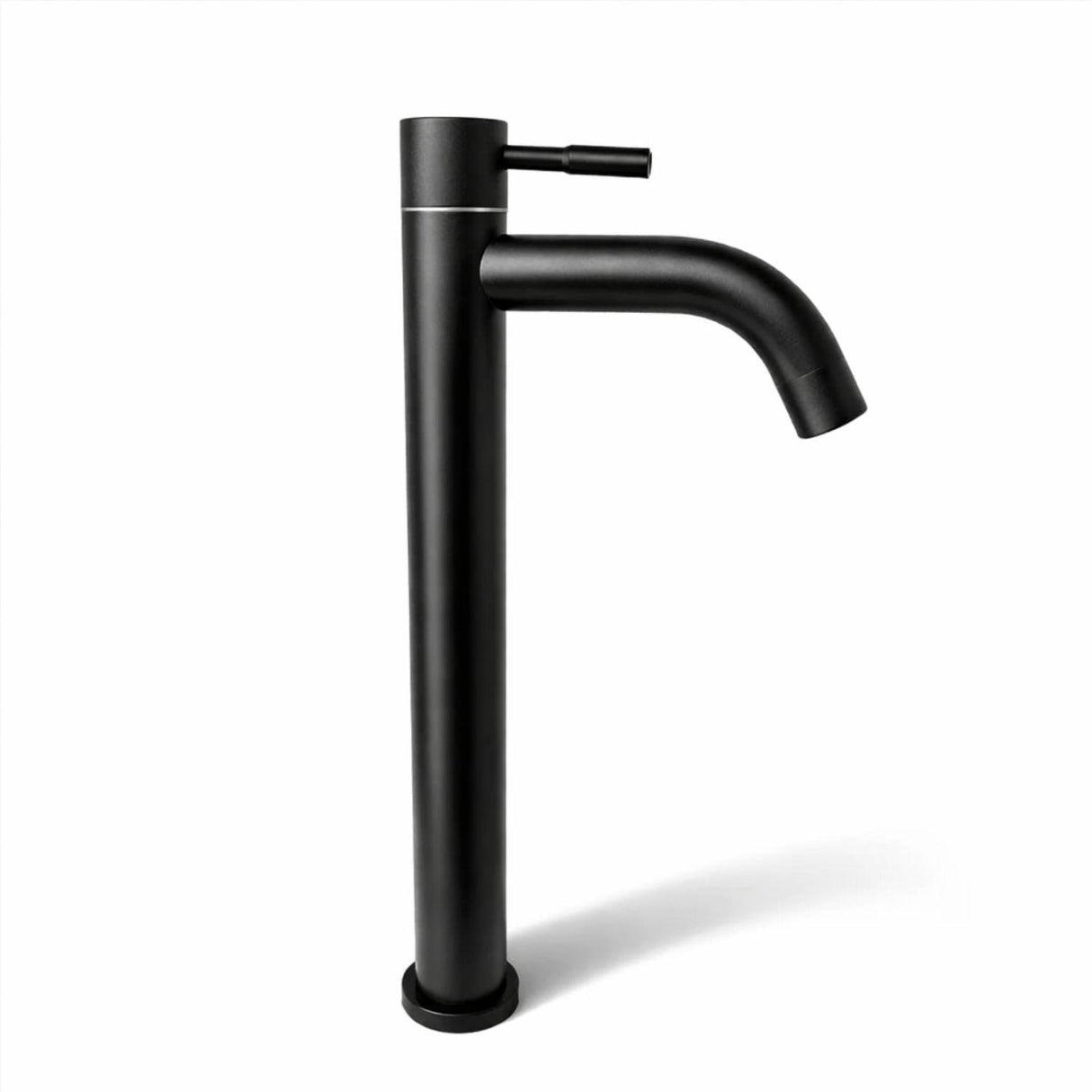 Combo Lavamanos Canoa Blanco 41x33 + Llave Alta Negra 30 cm + Sifón Push Negro | Kit Completo Baño Moderno