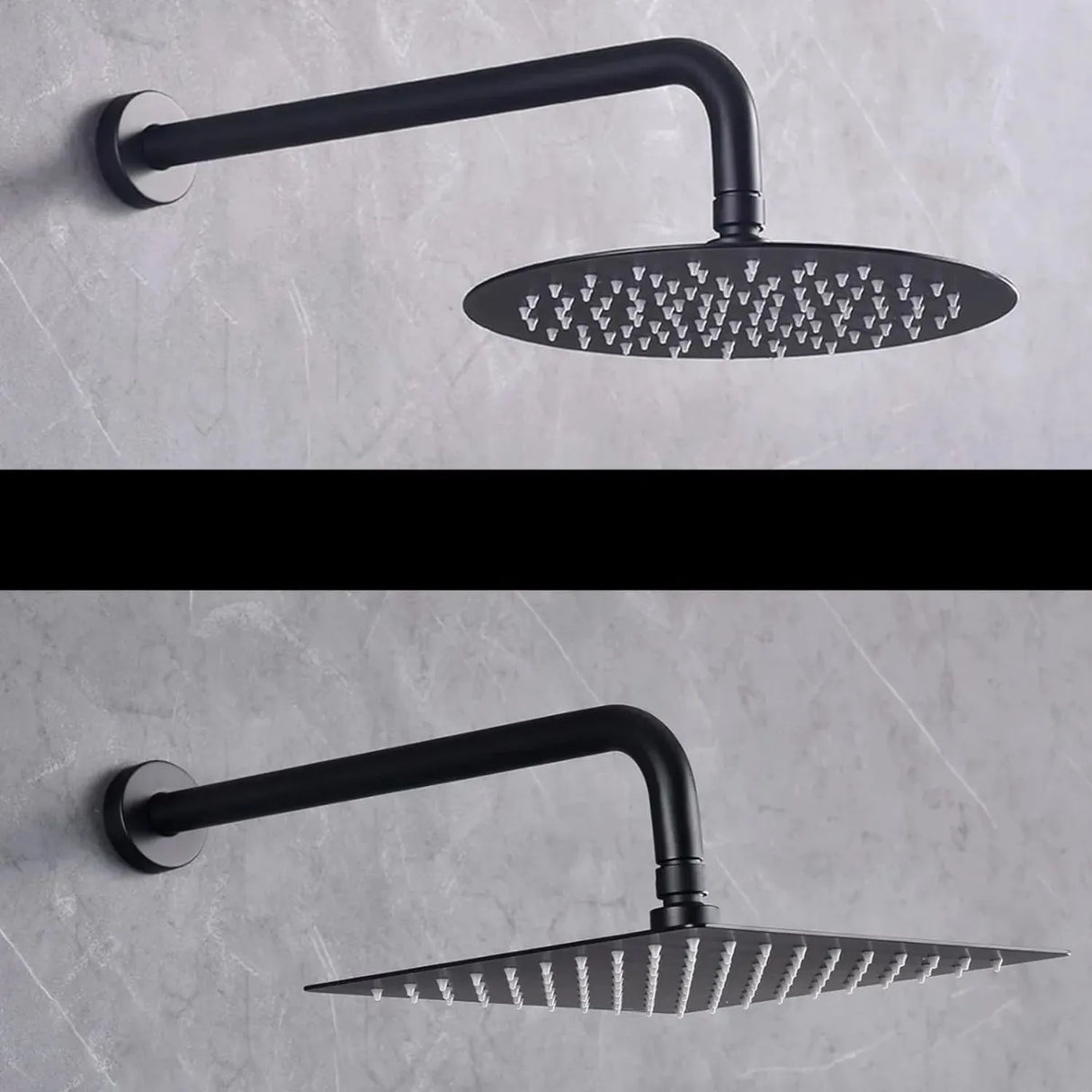 Tubo Negro 35 cm Tipo L Acero inoxidable para Regadera