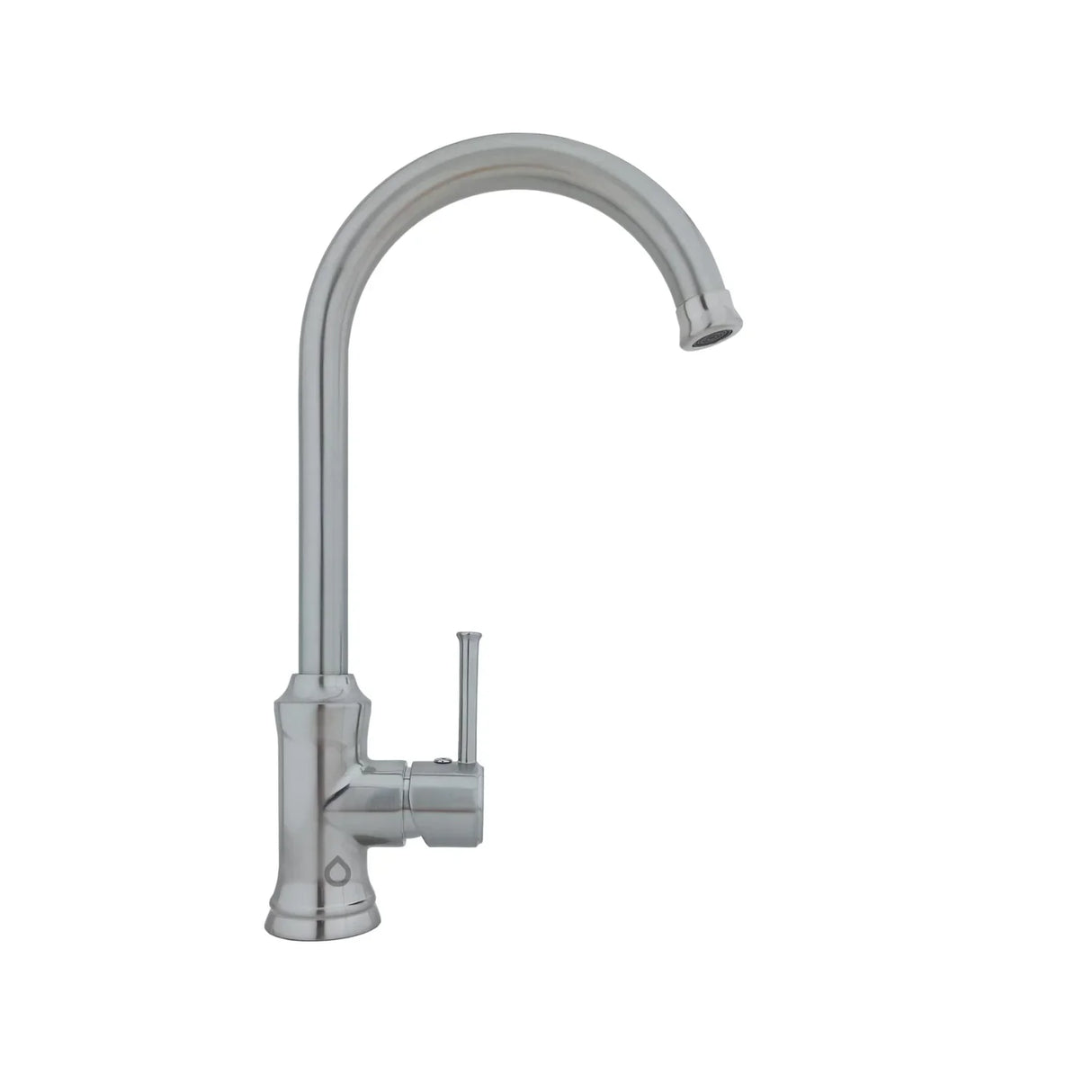 Grifo Monocontrol Lavaplatos Rubia Cuello Curvo Satinado