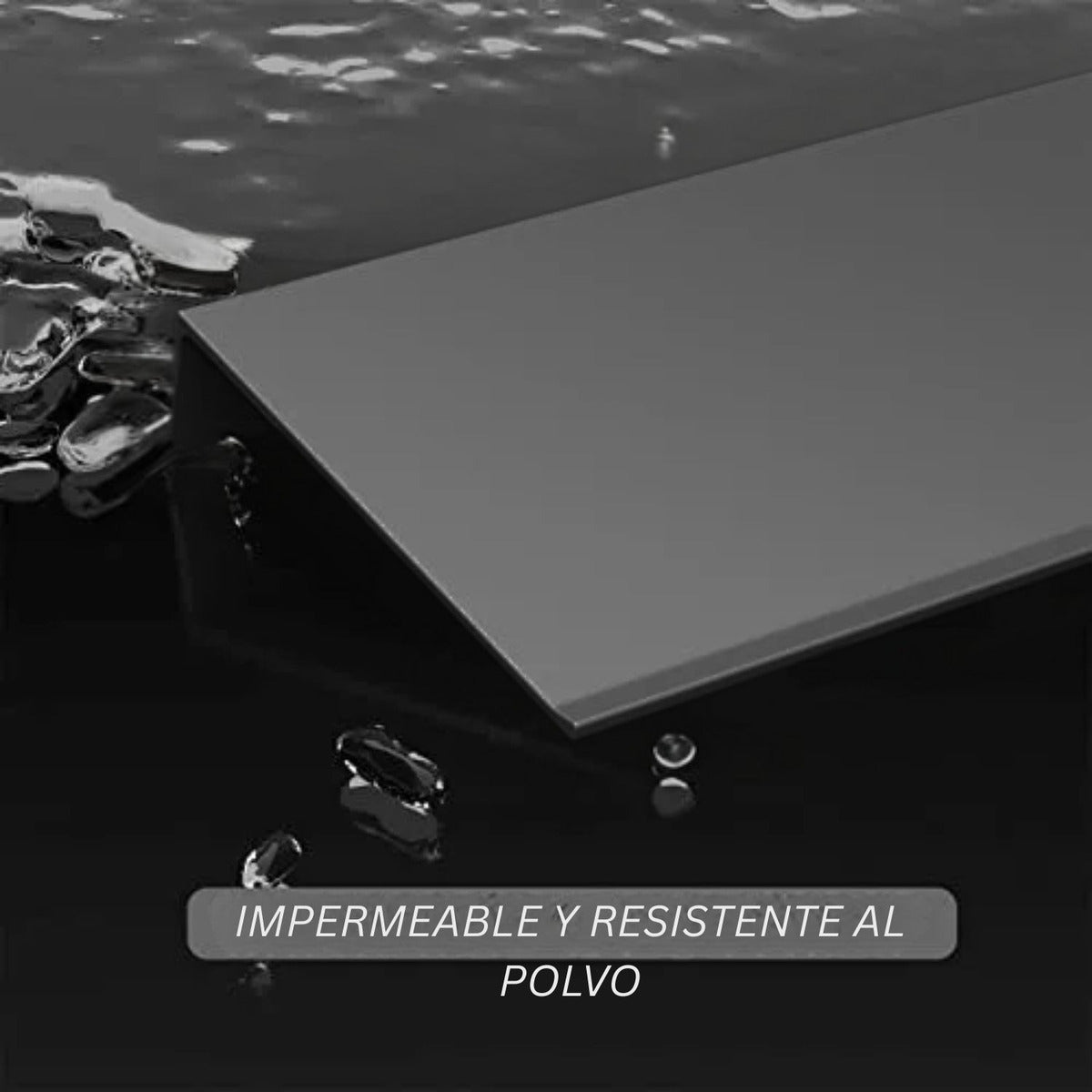 Repisa Moderna Rectangular Negra Aluminio 28 cm - Incluye Accesorios de Instalación