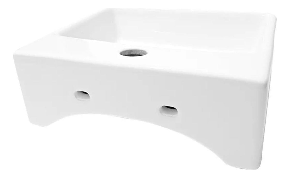Lavamanos Cerámica Blanca 40,5x42cm - Sobreponer, Vessel
