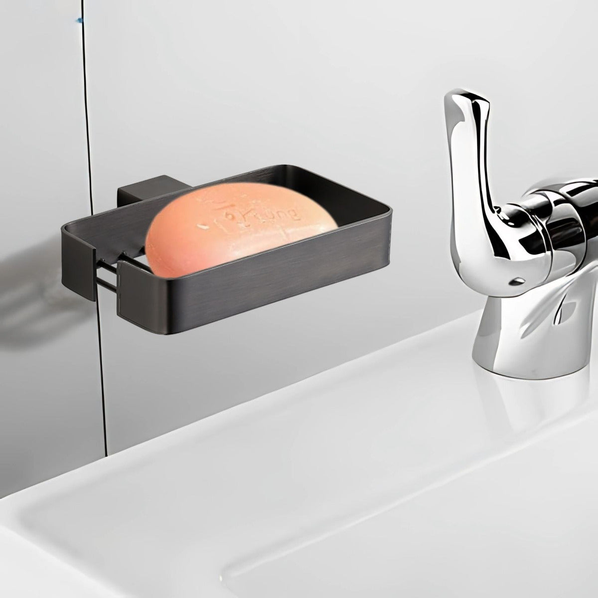 Jabonera Canasta Gris Níquel Antihuellas Kassel