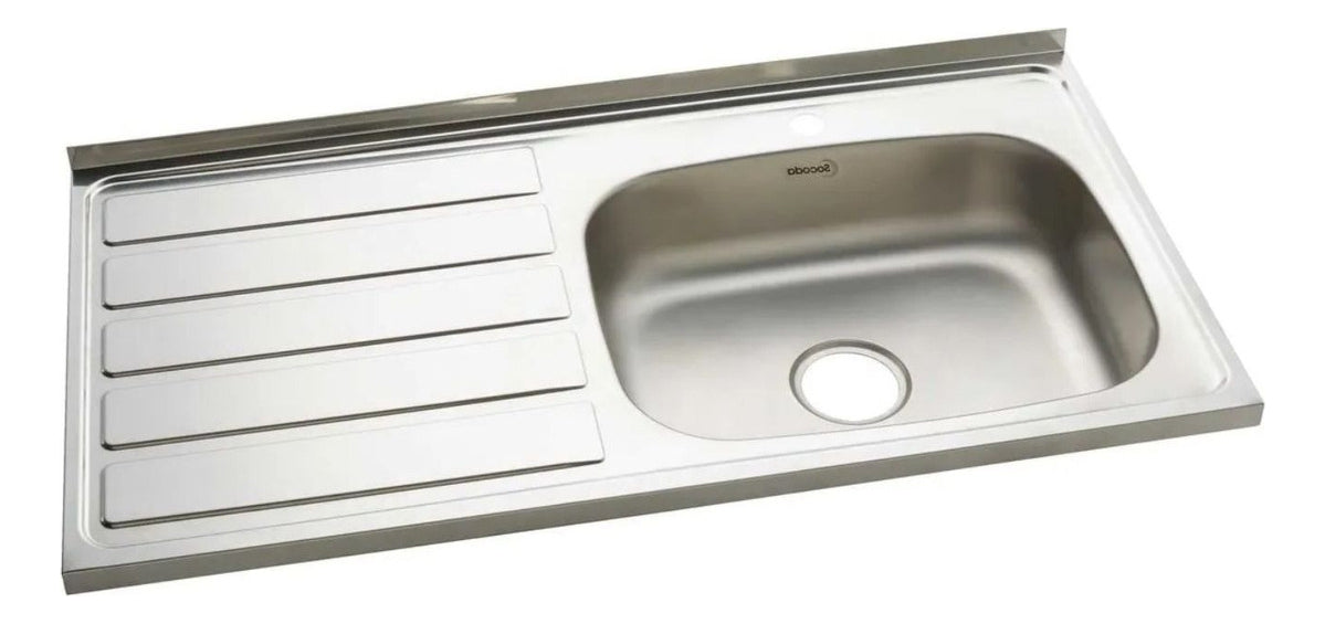 Lavaplatos Acero Inoxidable Poceta Derecha 1 * 0.52 Mts 1 hueco