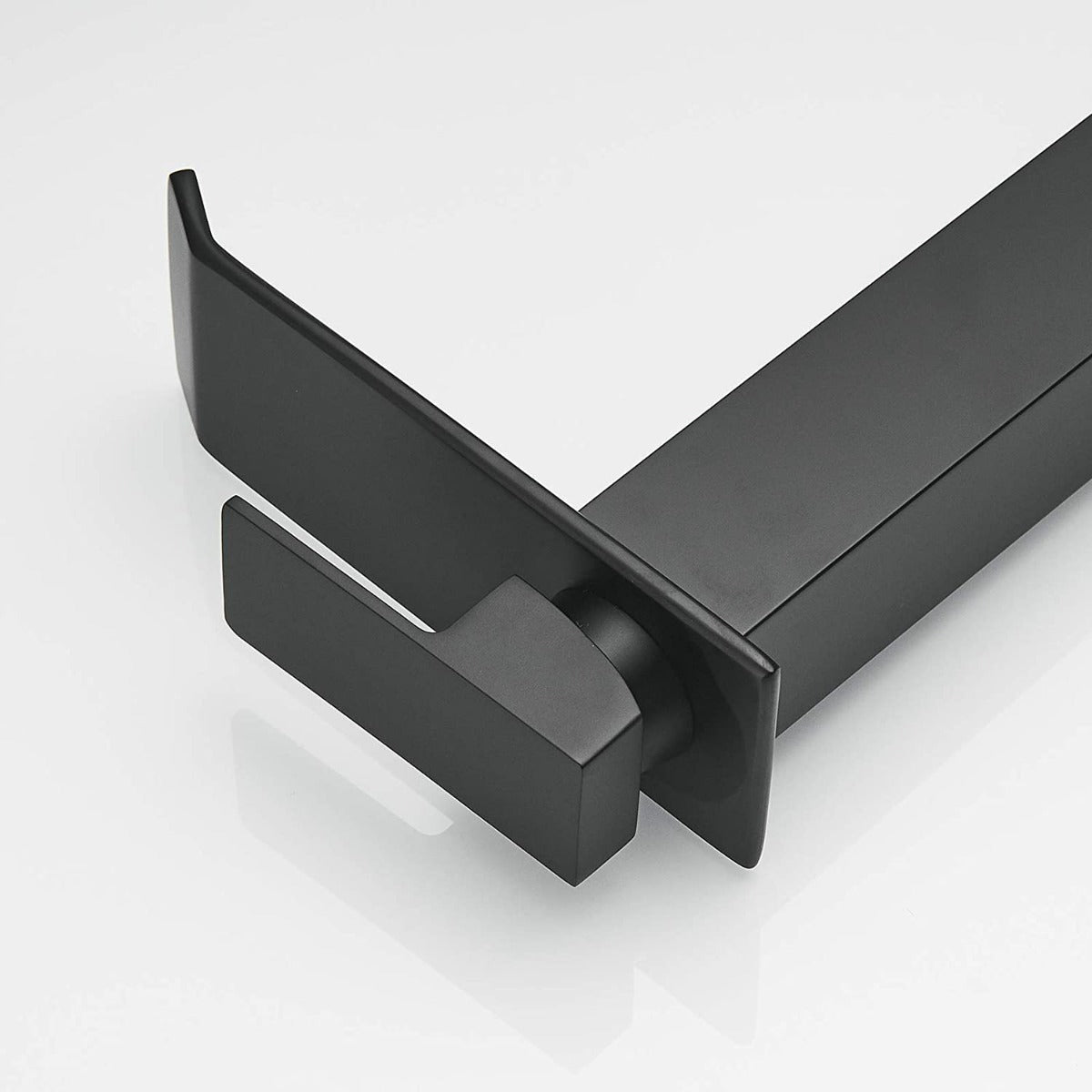 Kit Griferia Cascada Tugela Negra- Lavamanos Pool -desagüe