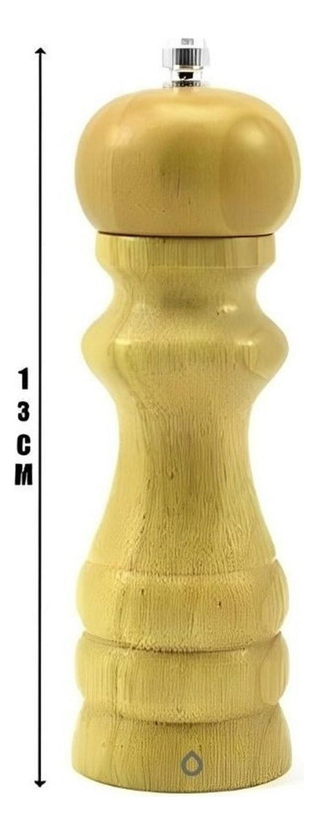 Pimientero Triturador En Madera 13 Cm De Lujo Y Alta Calidad