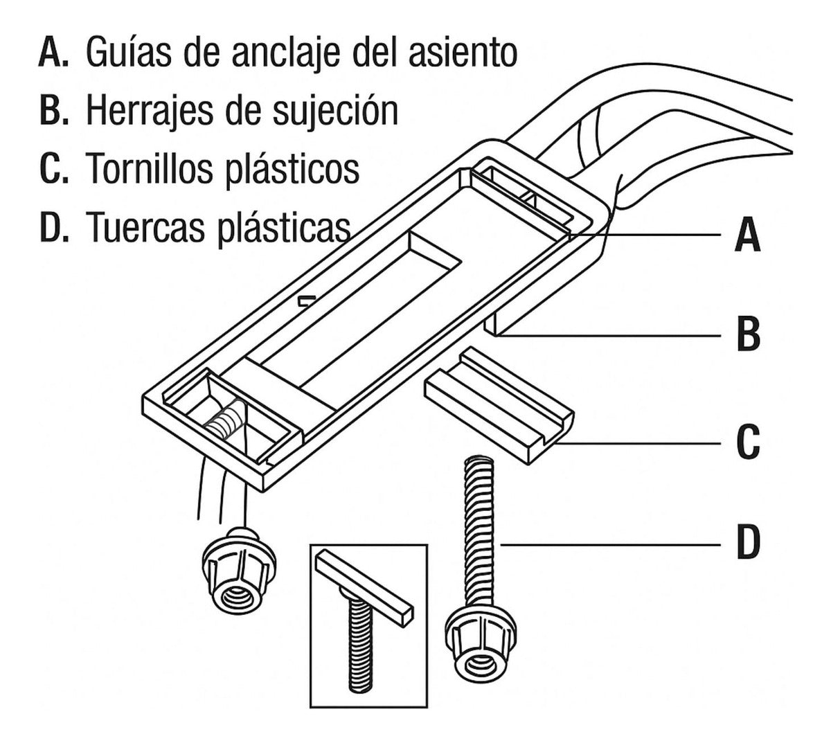 Tapa Asiento Sanitario Alongado Blanco Caida Lenta