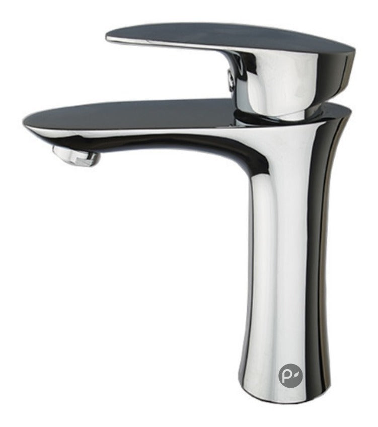 Llave Moderna Lavamanos Manija Lujo Metálico Antioxidante