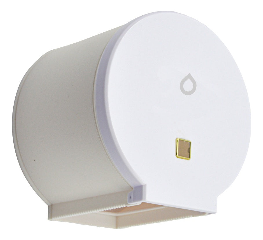 Dispensador de Papel Higi‚nico en ABS con Bot¢n Blanco