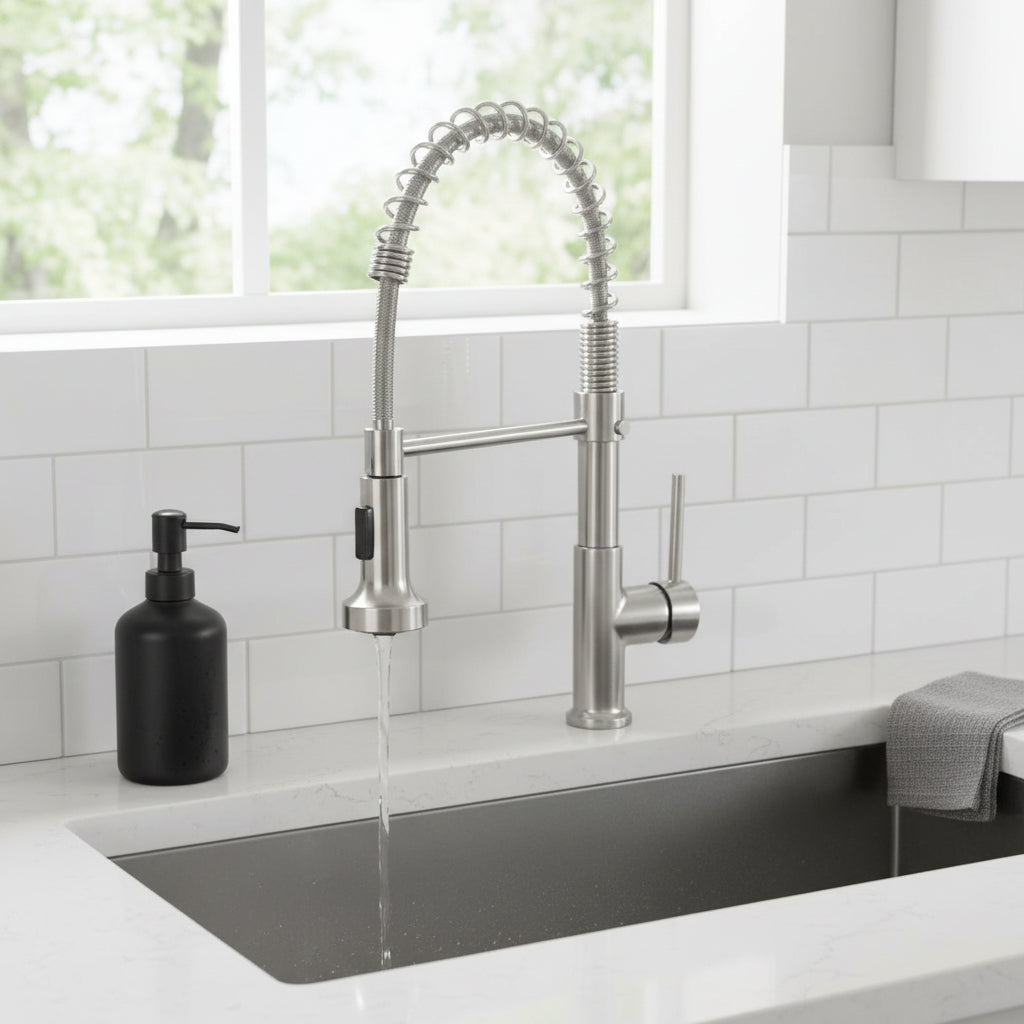 Grifo De Cocina Monocontrol Diseño Moderno Y Funcional