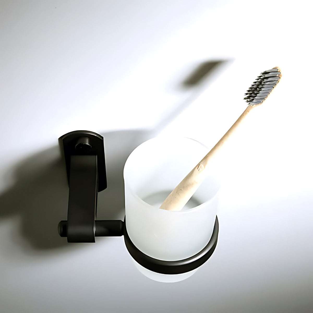 Portavasos Base Rectangular en Aluminio Color Negro