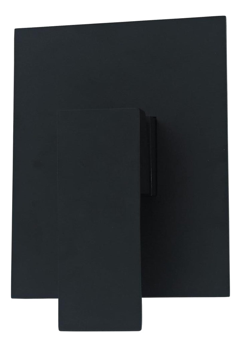 Monocontrol Cuadrado De Ducha Negro Moderno