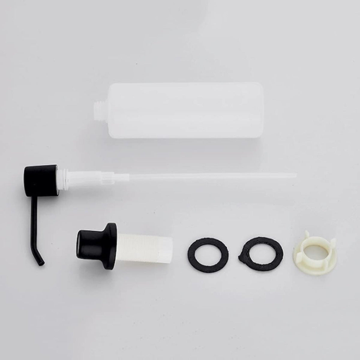 Dispensador Jab¢n Acero Inoxidable Negro Integrado Cocina