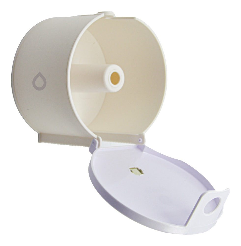 Dispensador de Papel Higi‚nico en ABS con Bot¢n Blanco