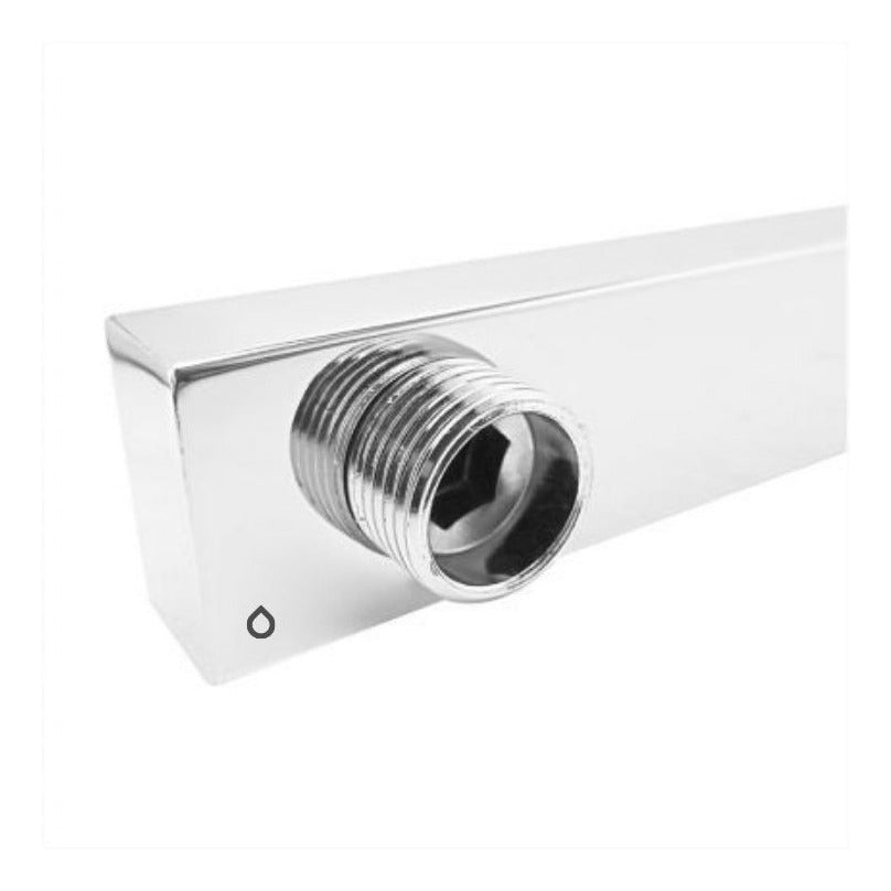 Tubo Regadera Cuadrado 40 cm Metálico