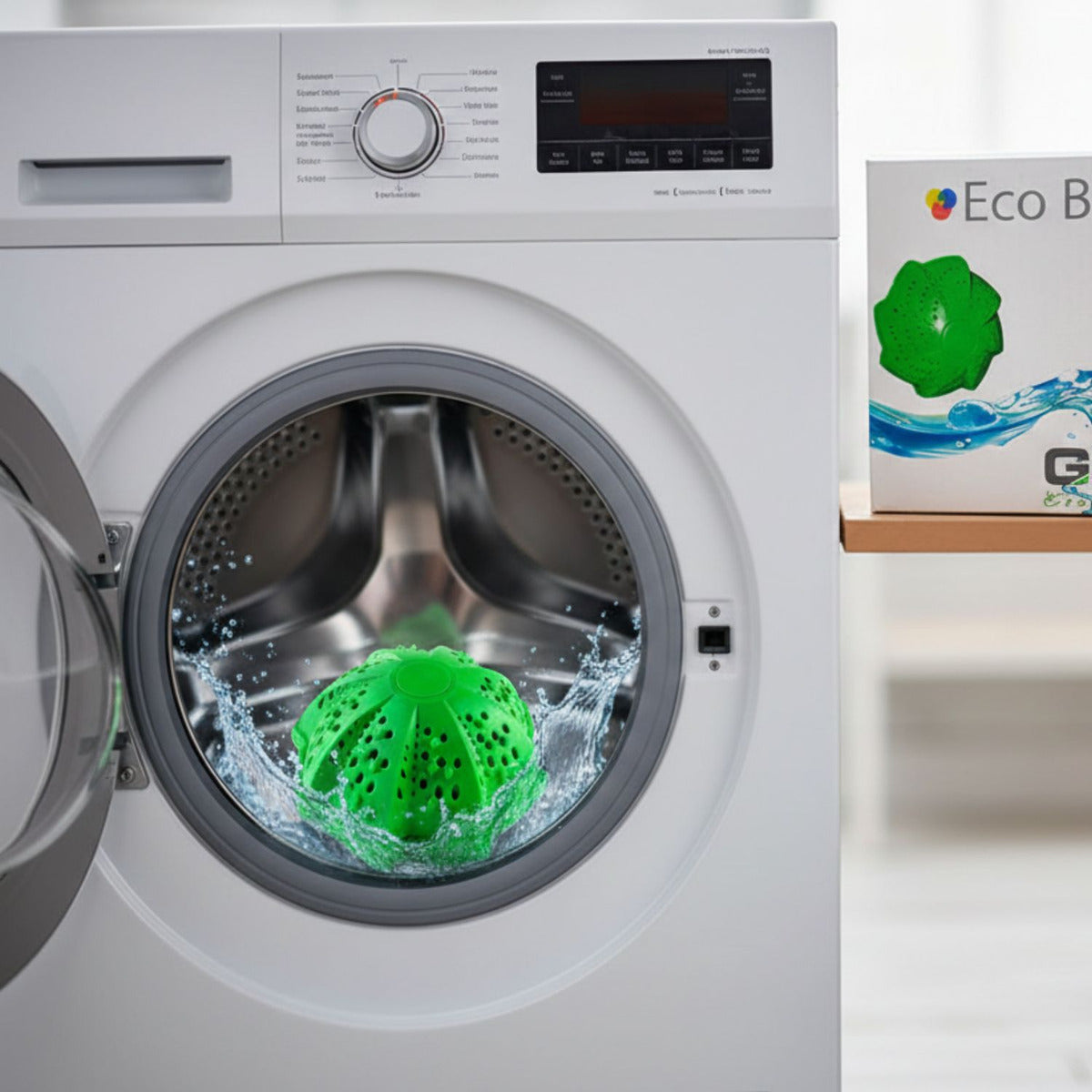 Bola Ecológica Para Lavadora Reutilizable Verde 1000 Usos