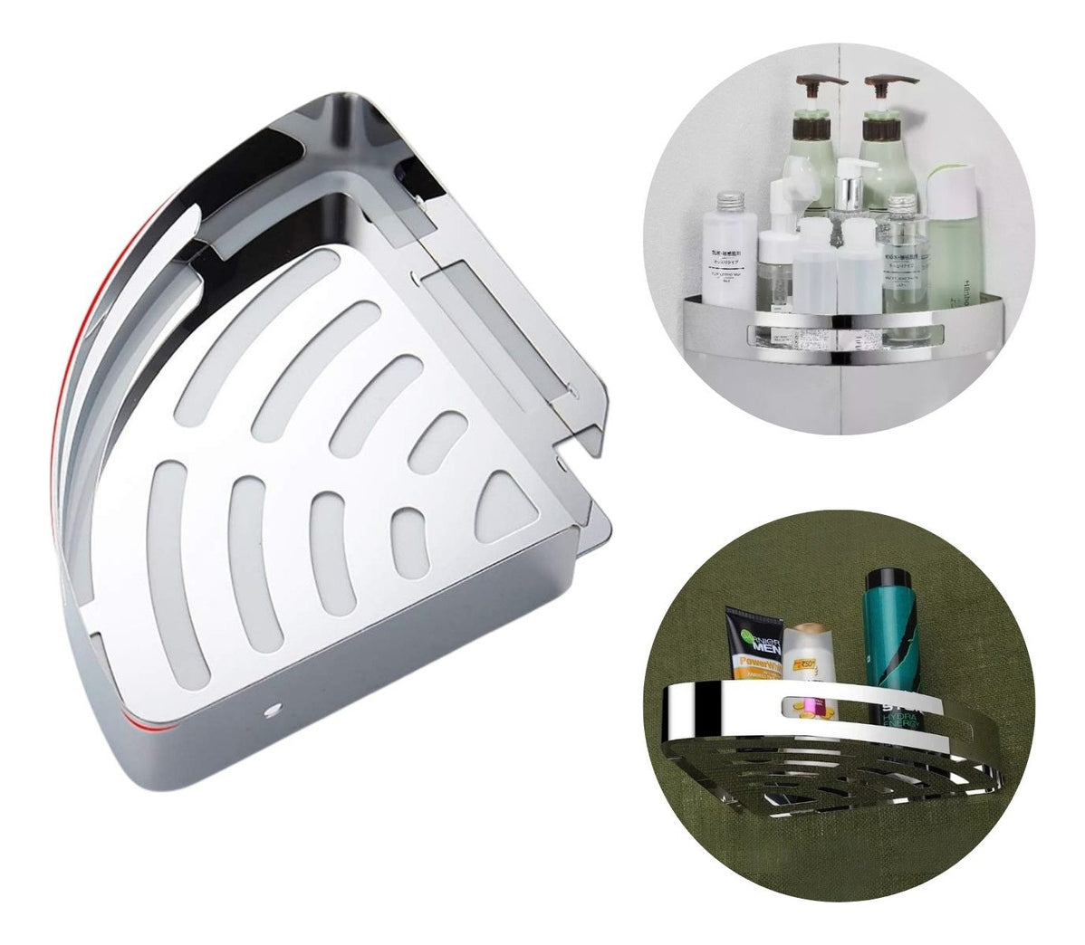 Repisa para Baño en Acero 304 Esquinera Alta Calidad 21x21 cm