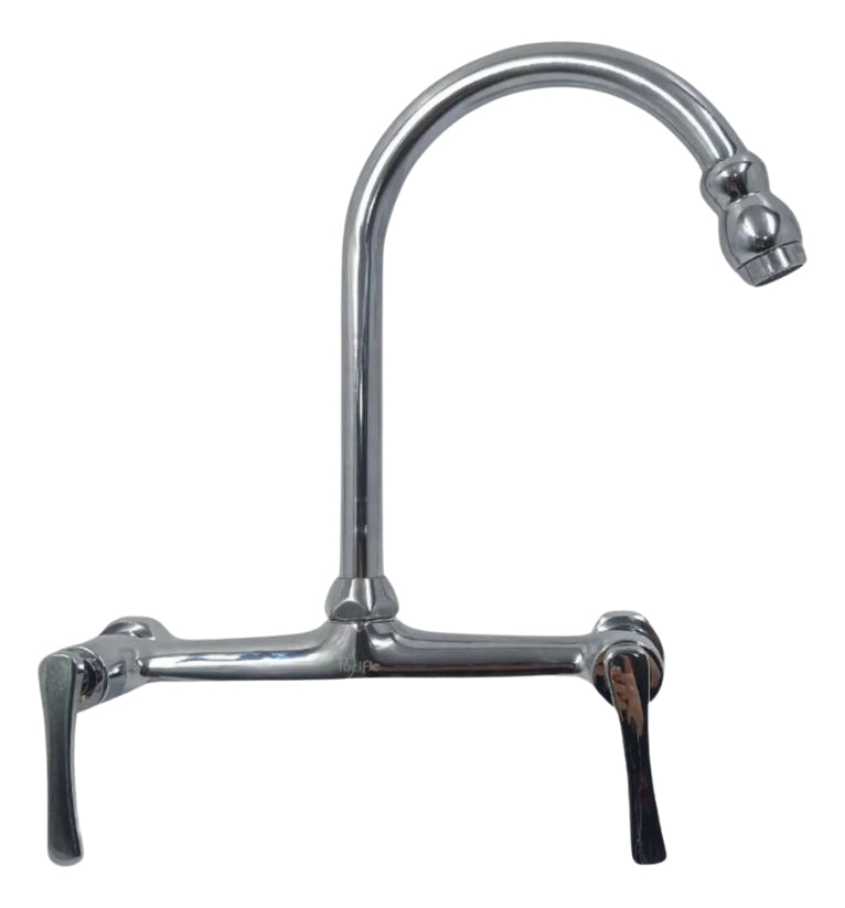 Grifer¡a Mezclador Lavaplatos de Pared con Manija Tipo Pala de Lujo