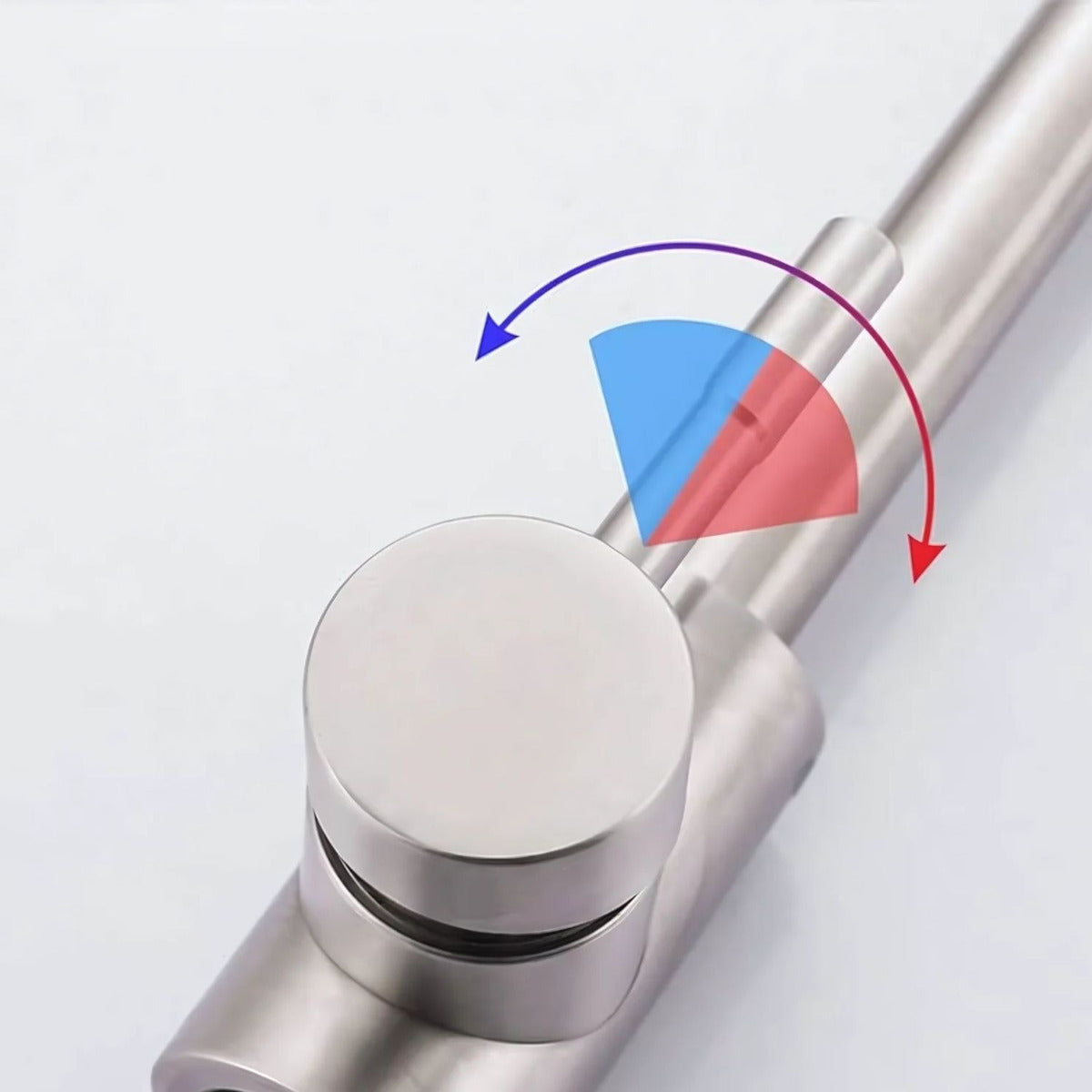 Griferia Lavaplatos Cuello Cisne En Acero Inoxidable Monocontrol