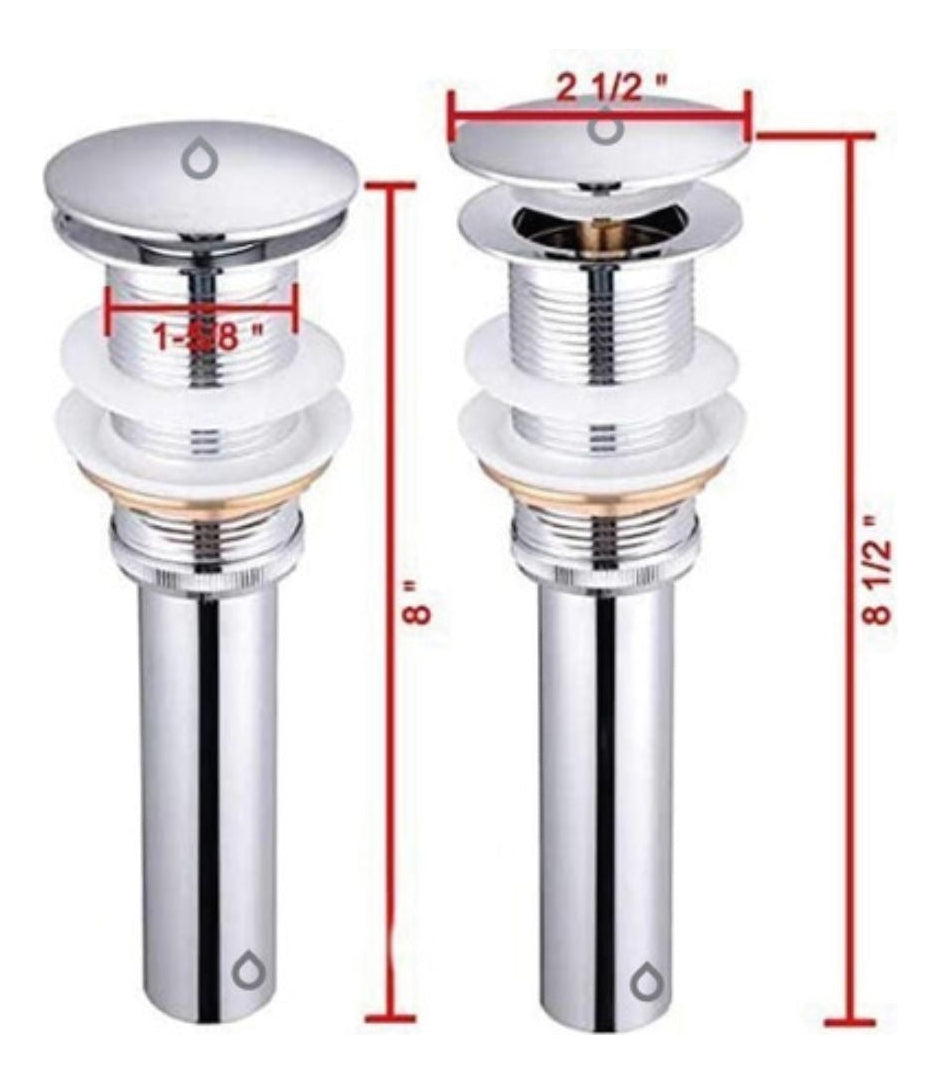 Desague De Lujo Tipo Push Para Lavamanos 1 ¬