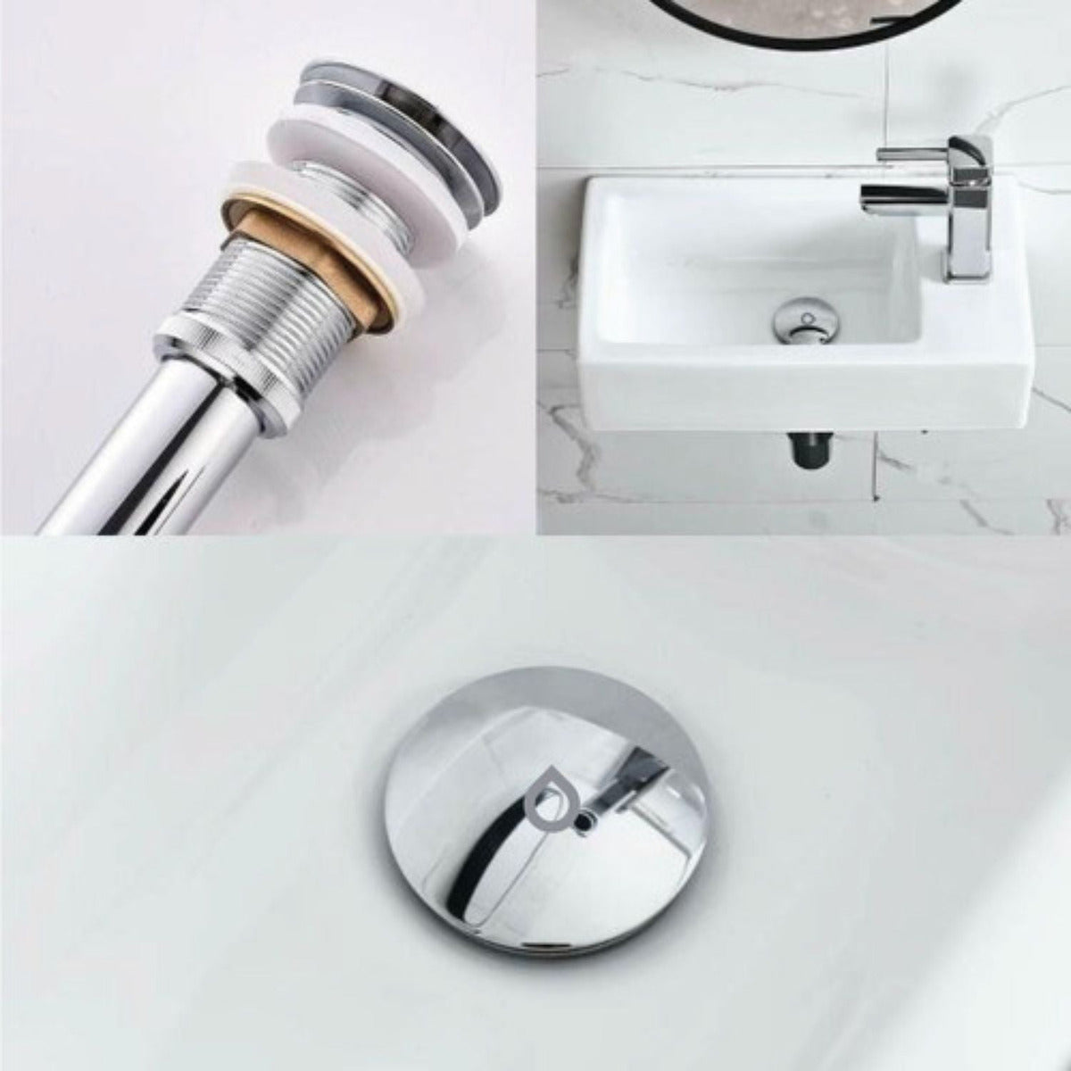 Desague De Lujo Tipo Push Para Lavamanos 1 ¬