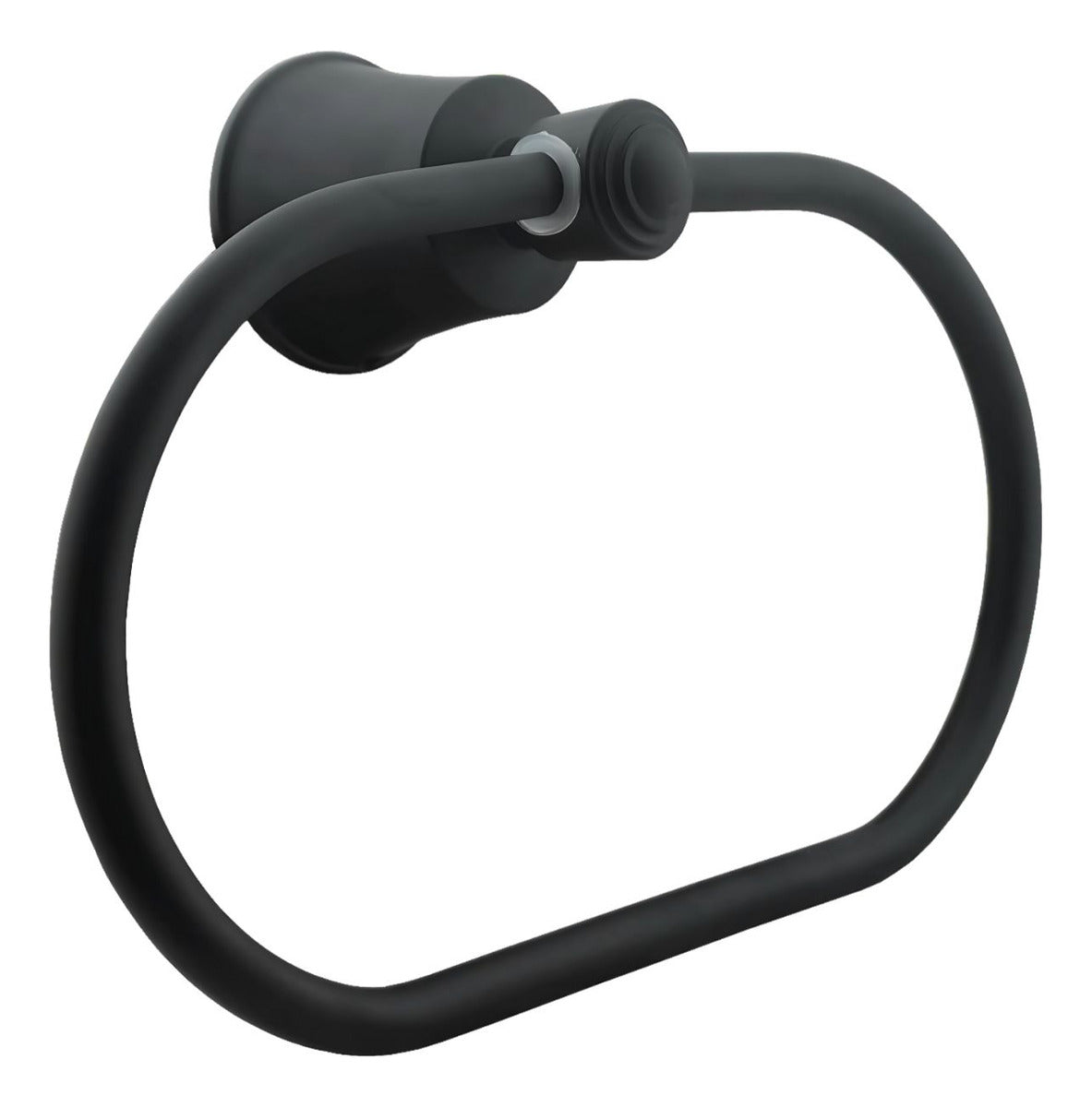 Toallero Aro L. Turmalina Negro (Aluminio) - Resistente A La Corrosión