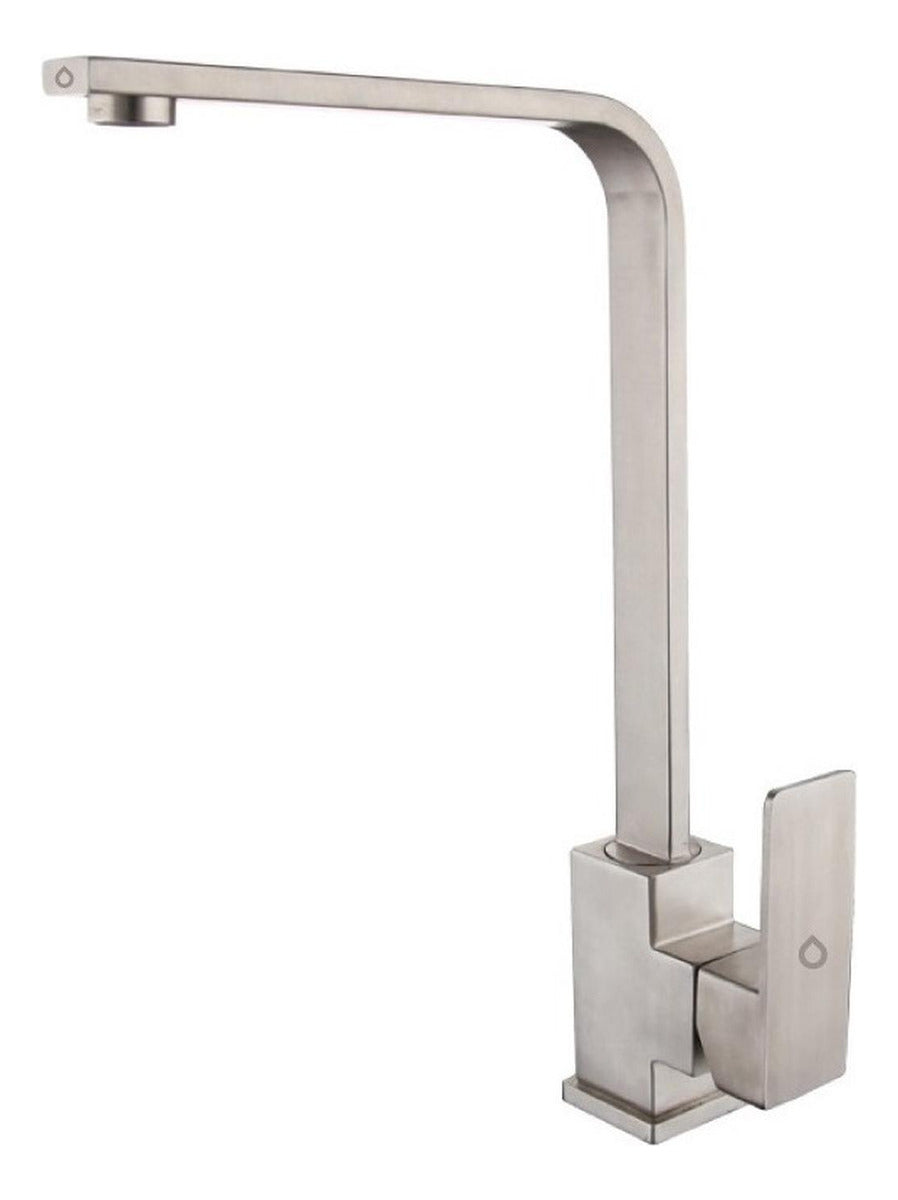 Grifer¡a Lavaplatos Monocontrol Tipo L Satinada Alta Calidad