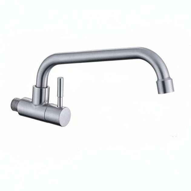 Llave Lavaplatos Pared Agua Fría Acero Inox 304