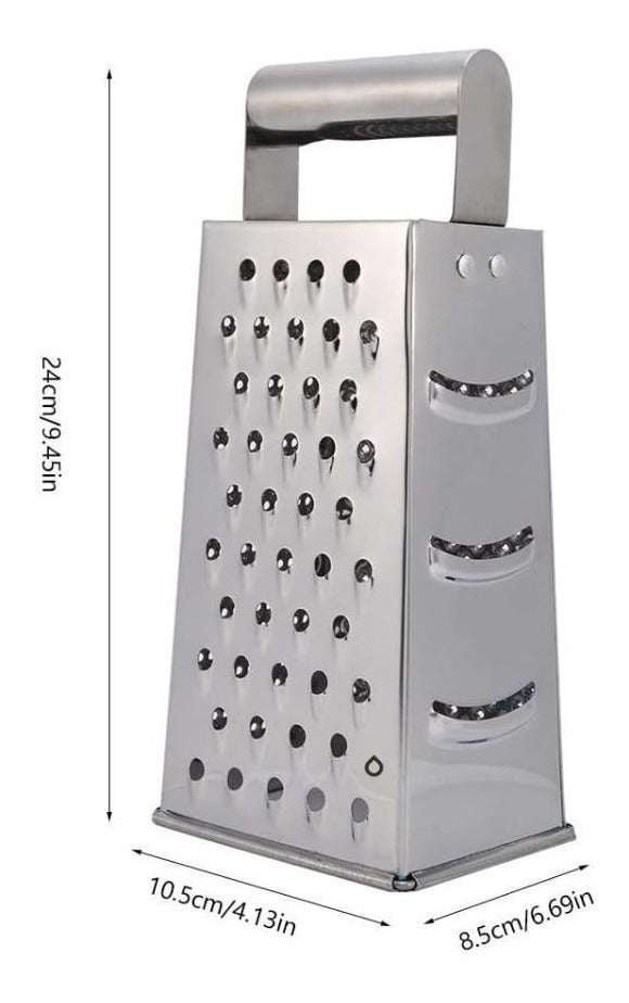 Rallador 4 Caras 27*11*8,5 Acero Inoxidable De Alta Calidad.