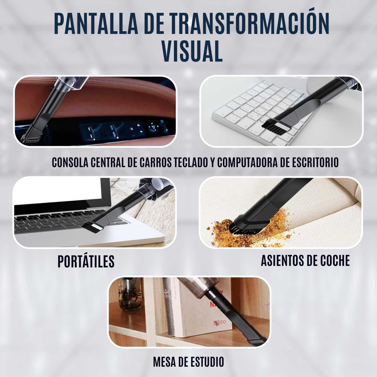 Aspiradora Portatil 2 en 1 Recargable PC