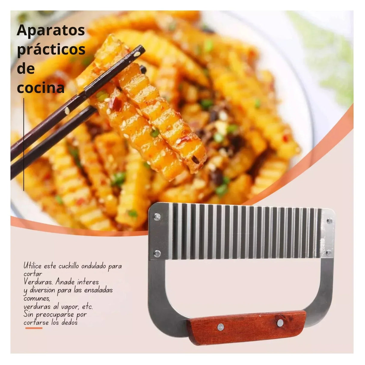 Cortador Multiusos Ondulado De Lujo Alta Calidad.