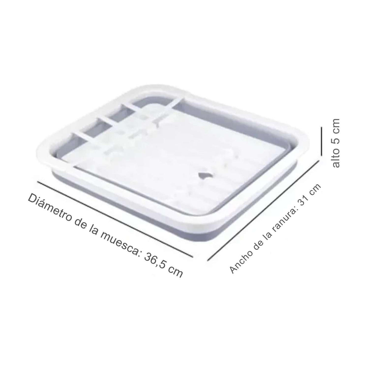 Escurridor Cocina Plegable Compacto Plástico Resistente