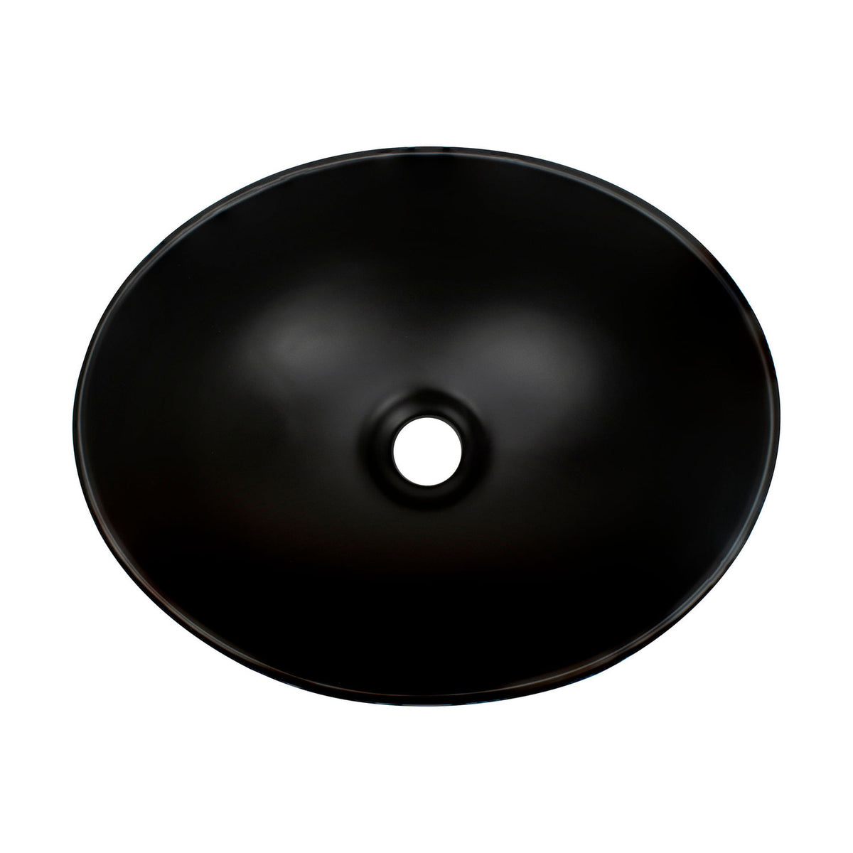 Lavamanos Ovalado Negro Mate 41 × 33,5 cm — vista 3