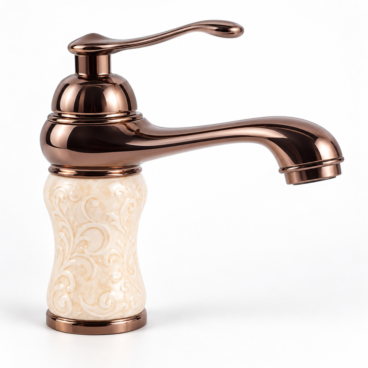 Monocontrol Bajo Aladino Oro Rosa Para Lavamanos — 02 producto