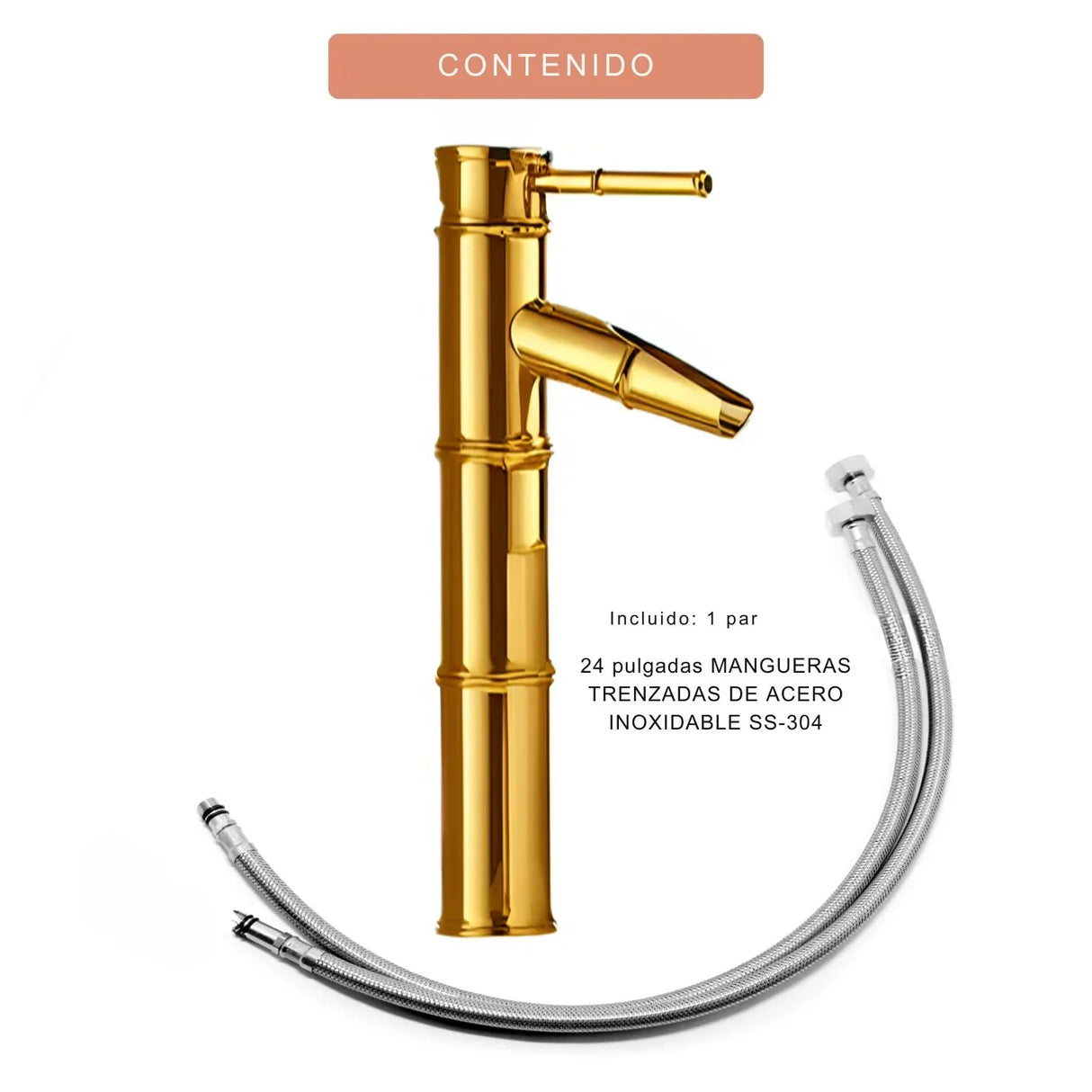 Grifería Monocontrol Cascada Alto Bambú