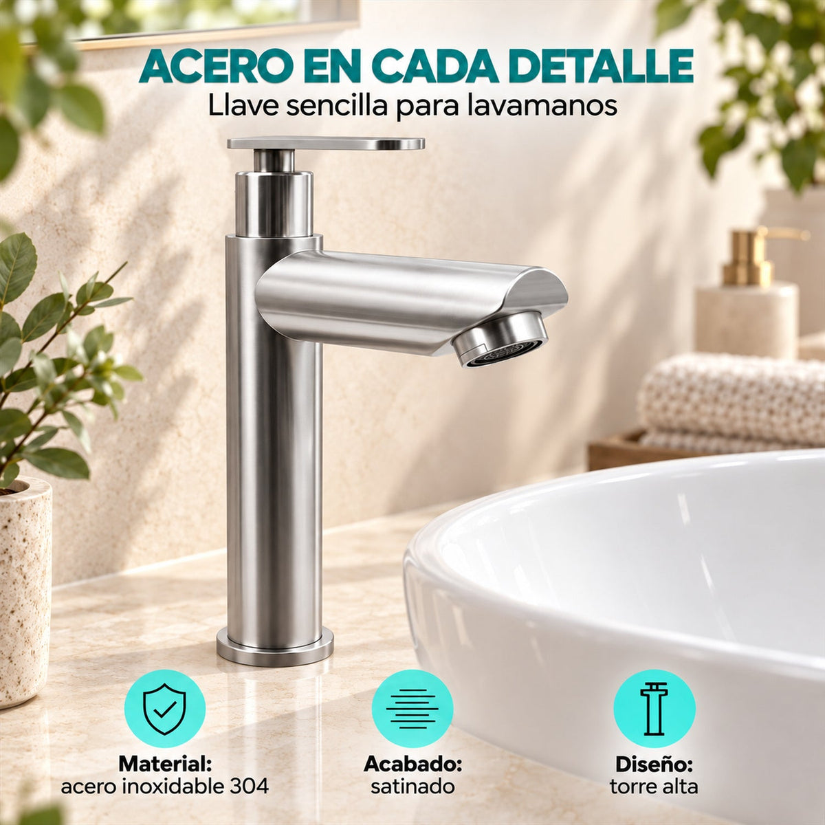 Características visuales de la llave H-F2805