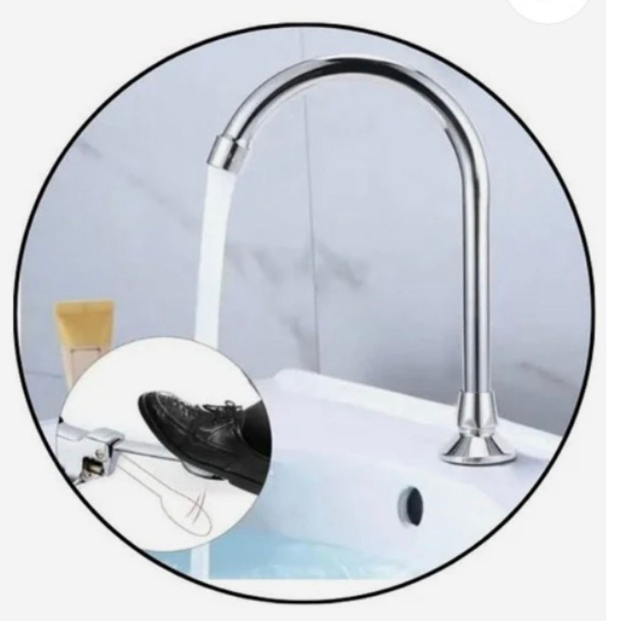 Kit Válvula Grifería Pedal Alto Tráfico Institucional Manos Libres