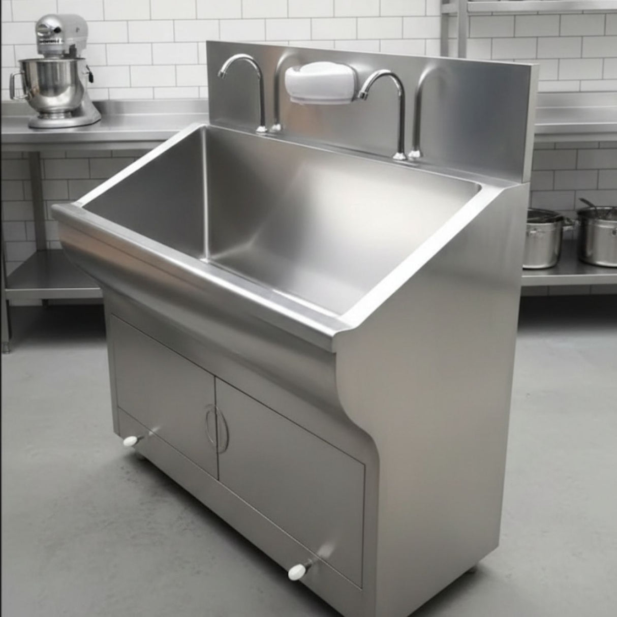 Kit Válvula Grifería Pedal Alto Tráfico Institucional Manos Libres