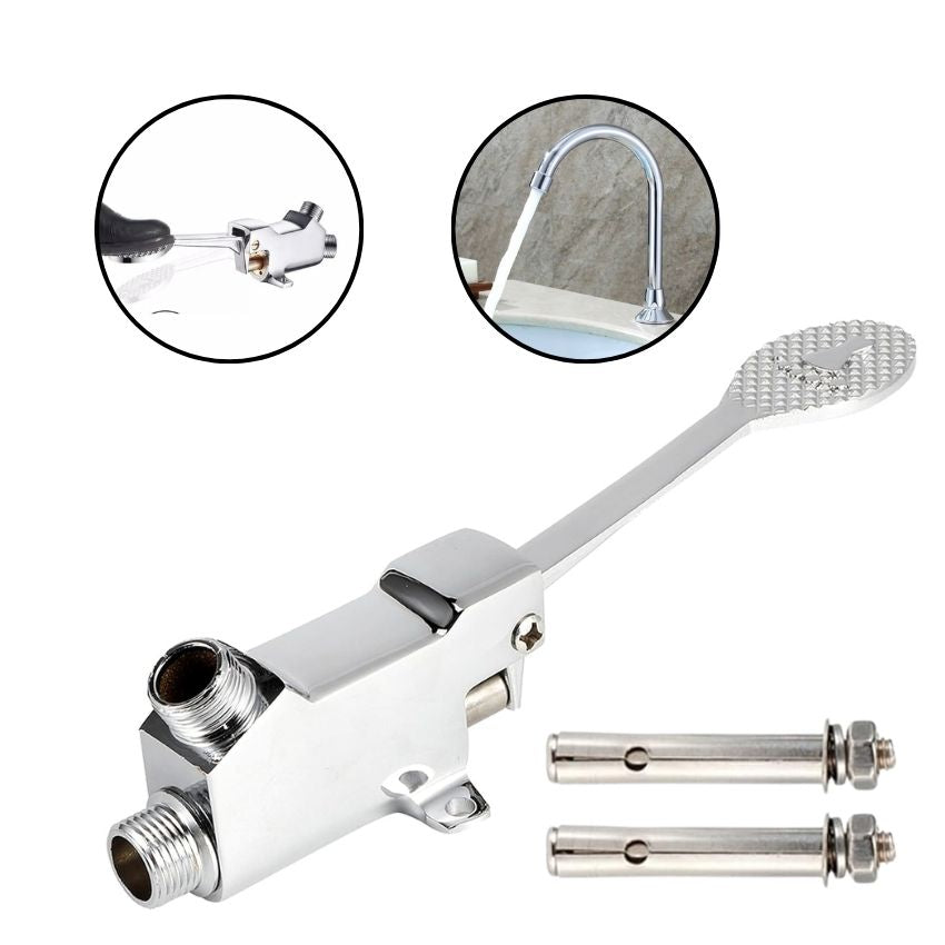 Kit Válvula Grifería Pedal Alto Tráfico Institucional Manos Libres
